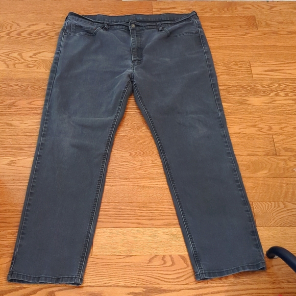 Levi's Strauss Charcoal Wash Straight Leg Jeans - Picture 4 of 5